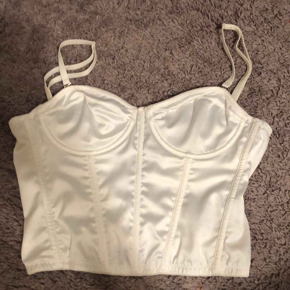 UO Ayla Cropped Bustier Top NWOT